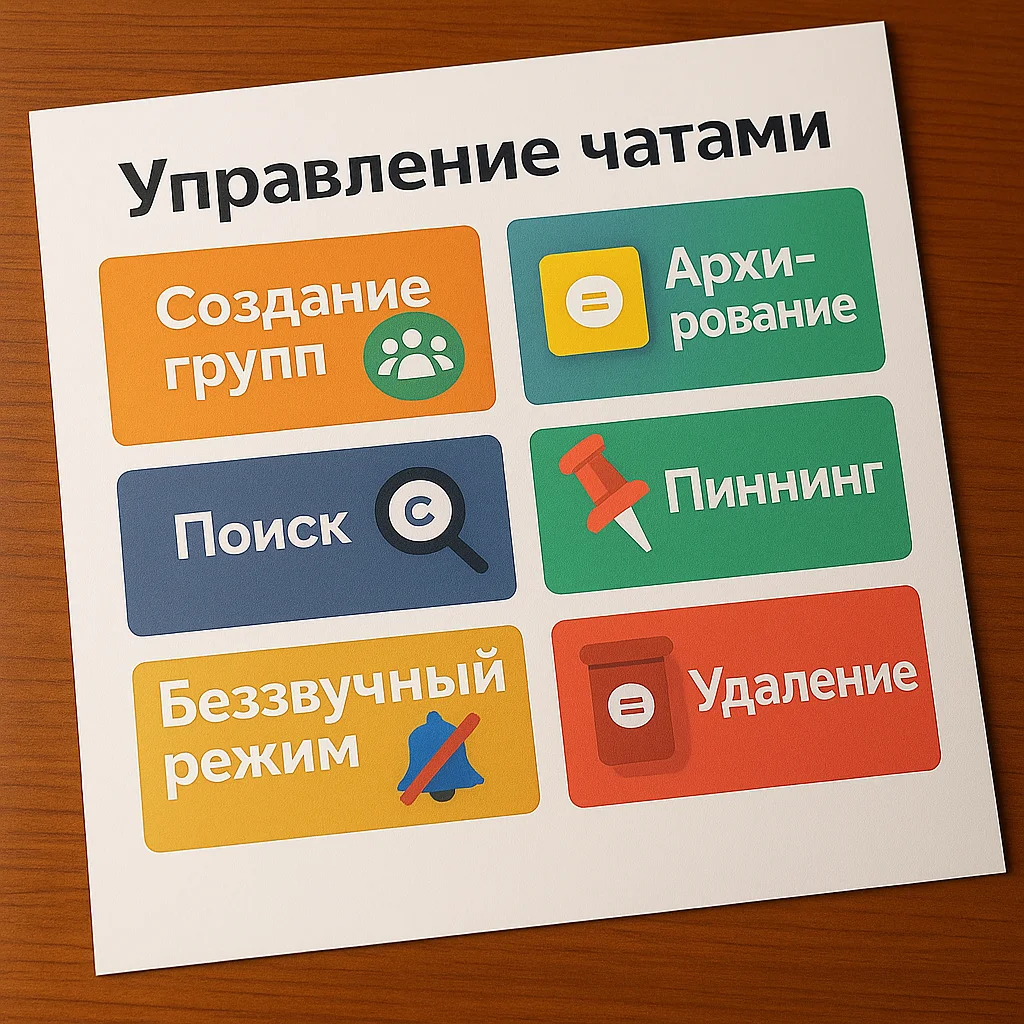 Управление чатами в вотсапп wep